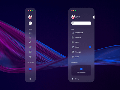 Sidebar UI app dashboard design inspiration menu nav navigation sidebar sidebar ui smooth ui ui design web