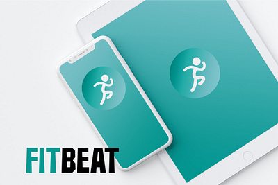 FitBeat: Where Rhythm Meets Workout design fitness app graphic design logo music app software ui