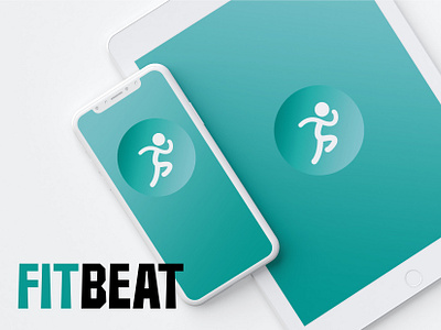 FitBeat: Where Rhythm Meets Workout design fitness app graphic design logo music app software ui