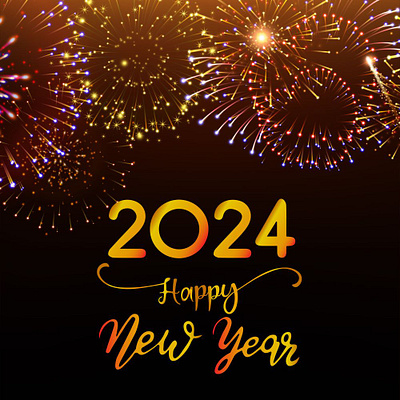 Happy New Year Image | Happy New Year greeting card graphic design