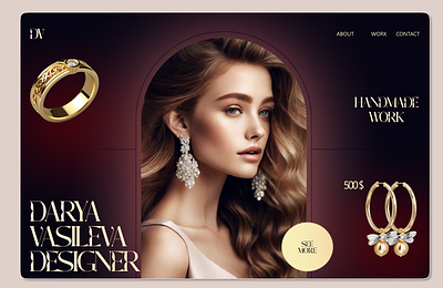 Jewelry Website Design ai gradient graphic design jewelery mda ui website