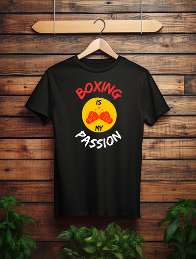 Boxing is my passion - custom t-shirt design custom tshirt sportsfanaticfashion