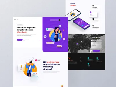 Value Influence - A perfect platform for modern influencers. clean design inlfuencer interaction interface minimal modern ui uiux ux web design