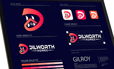 Dilworth Homes Logo For Real Estate Company app icon app logo hd logo logo real estate icon real estate logo