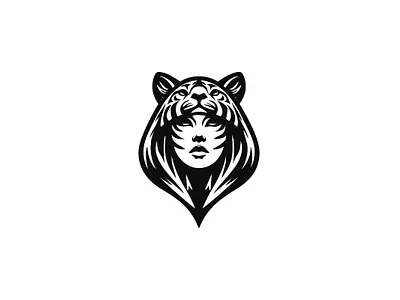 Tiger Spirit Woman Logo branding graphic design logo
