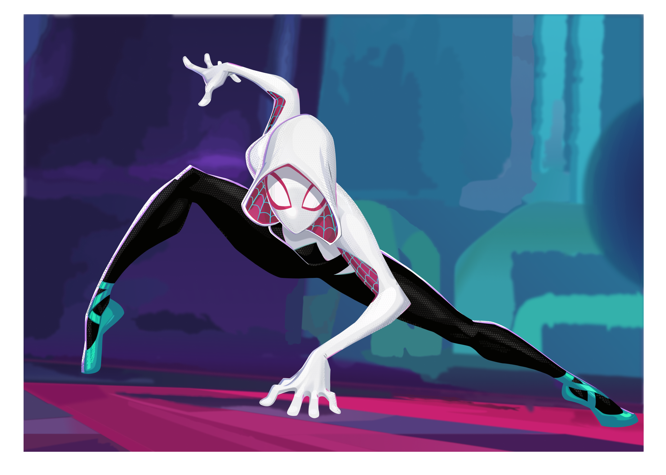 Spider Gwen figma illustration graphic design spiderman multiverse