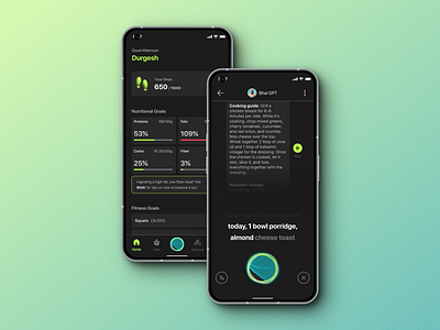 AI Fitness App - FitGPT ai assistant ai fitness durgesh ray fitness app gpt mobile ui