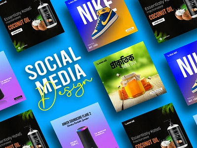 Social Media Design | E-commerce Product Design advertising design coconut coconut oil facebook post design graphic design honeybee honeycomb instagram post desig instagram post design natural poster design product social media post social media banner social media post social media post design sports shoe sports shoe post banner uxdesign web banner ad