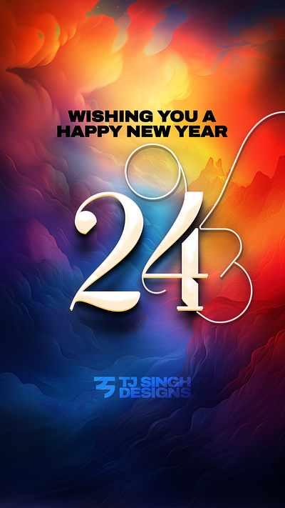 2024: A Journey of Endless Positivity with Chardi Kala! 2024 chardikala ek onkar graphic design