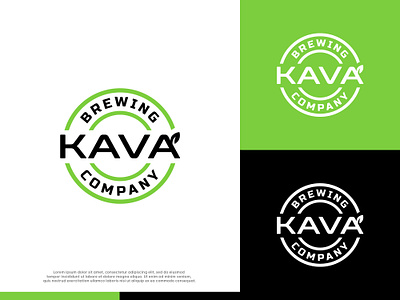 Kava Brewing Company - Logo branding brewing company graphic design kava logo newyears