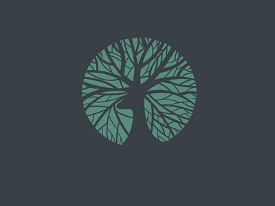 Logo - Deer - Tree branding deer design graphic design icon illustration logo tree vector wood