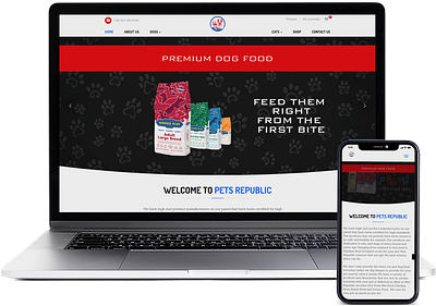 Pet Republic branding designing designs graphic graphic design pet website design post design ui web design websites design