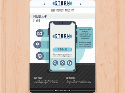 Storm - Mobile App Flyer app flyer mobile storm