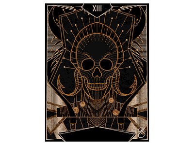 Michel Couvreur - Death 2023 art card death digital art illustration michel couvreur tarot