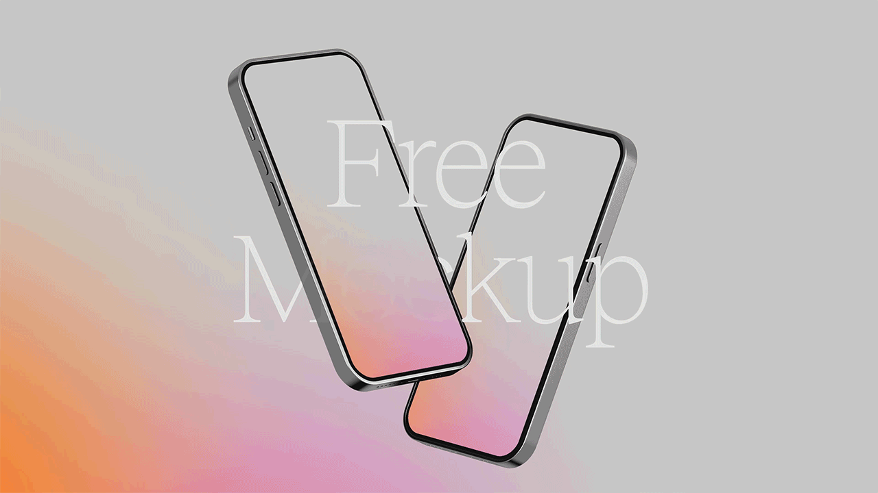 Free download: Animated iPhone Mockup device free iphone iphone 14 iphone 14 pro mobile design mockup product design ui ux