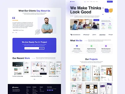 Agency Landing Page Design agency landing agency landing page agency website company website corporate website creative agency design agency design studio digital agency home page landing page landing page design minimal portfolio website ui uidesign ux uxdesign web design website design