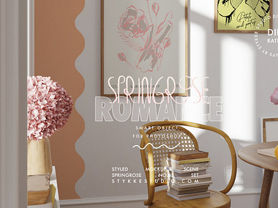 SPRING ROMANCE Frame Mockup frame mockup interior mockup mockup peach fuzz peony flower poster mockup romantic mockup spring mockup valentines day