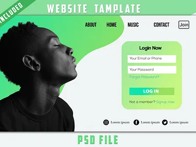 Website template banner branding graphic design logo ui web template website website template