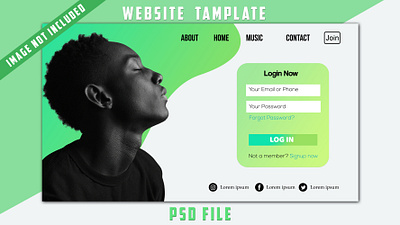 Website template banner branding graphic design logo ui web template website website template