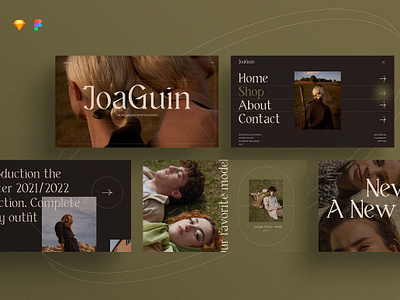 JoaGuin - Online Store Template architecture bold typography ecommerce templates ecommerce website fashion website layout design online store portfolio template typography template ui kit ui template visual design website template