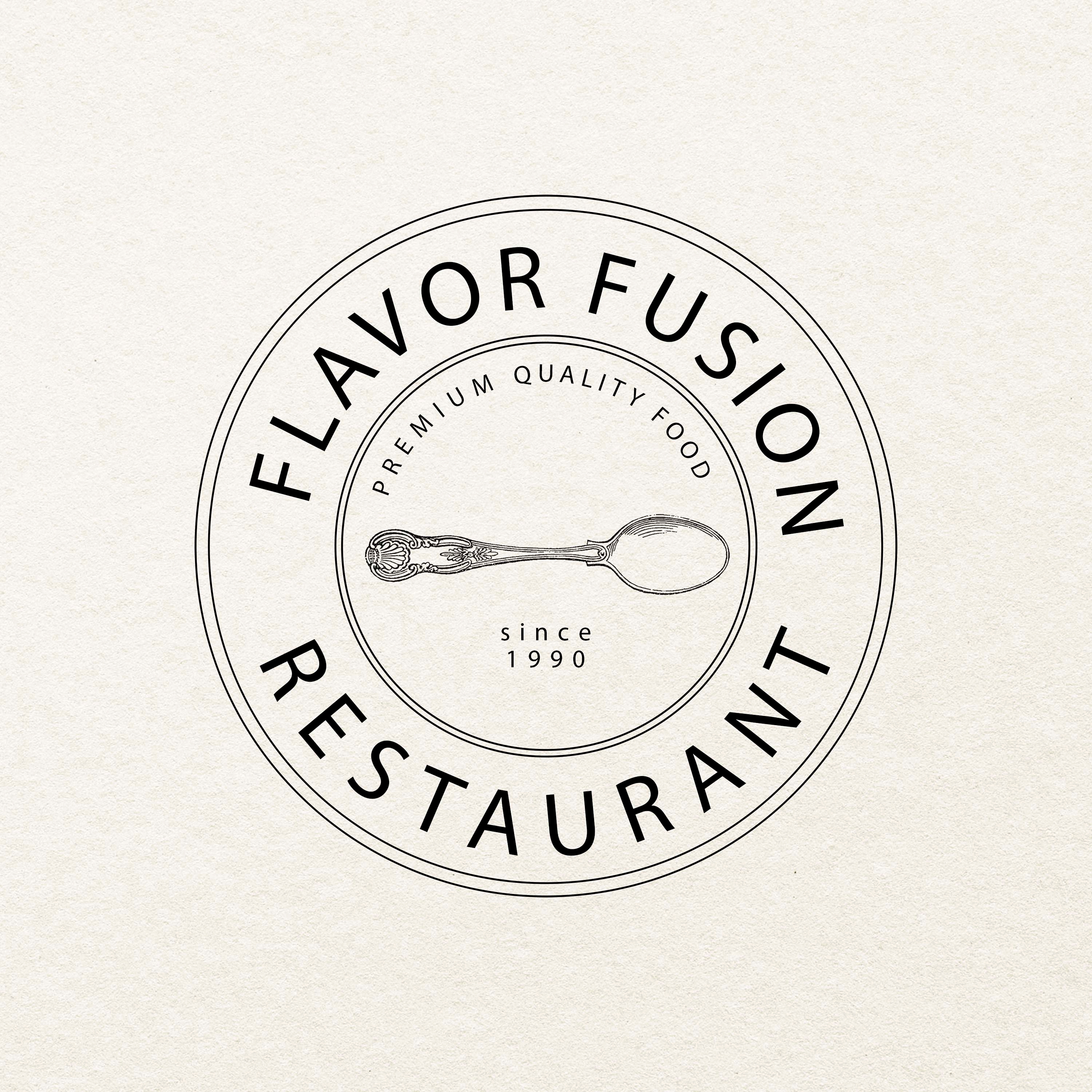 Flavor Fusion Restaurant Logo Design by Junaid on Dribbble