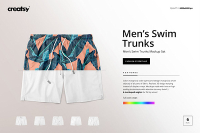 Men's Swim Trunks Mockup Set mens swim trunks mockup mock mock up mockup mockups print printable printed printing template up