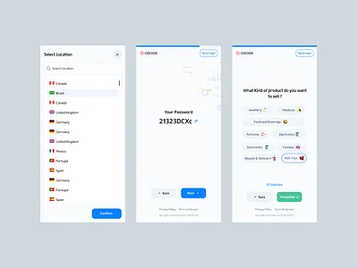 On boarding - responsive ui uiux webapp website