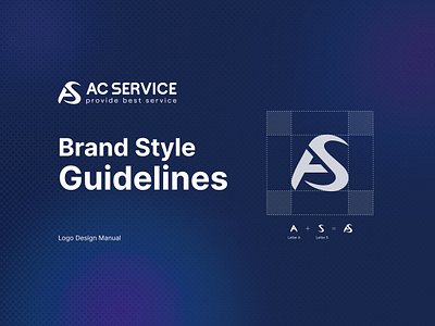 AC Service Logo Brand Identity brand design techfes techfes logo