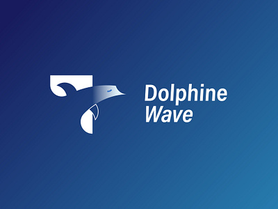 Dolphine wave logo design brand idevtity design branding logo designs