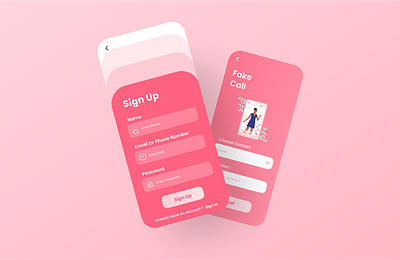 Women Safety App 3d animation app figma gradient logo mobile pink safety security ui