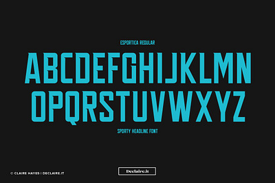 Esportica Regular Header Font display esportica font header header font headline modern sans serif sports sporty typeface typography