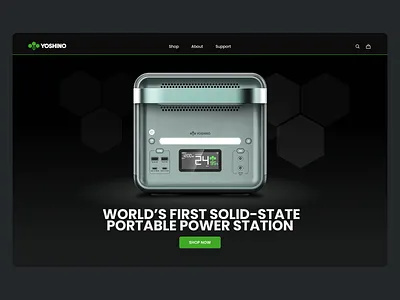 Yoshino branding ui design web design website