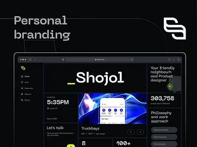 Personal branding and Web design brand design branding illustration interaction lettering logomark micro animation minimal ui new branding personal branding product design ui design webflow webflow design webflow development