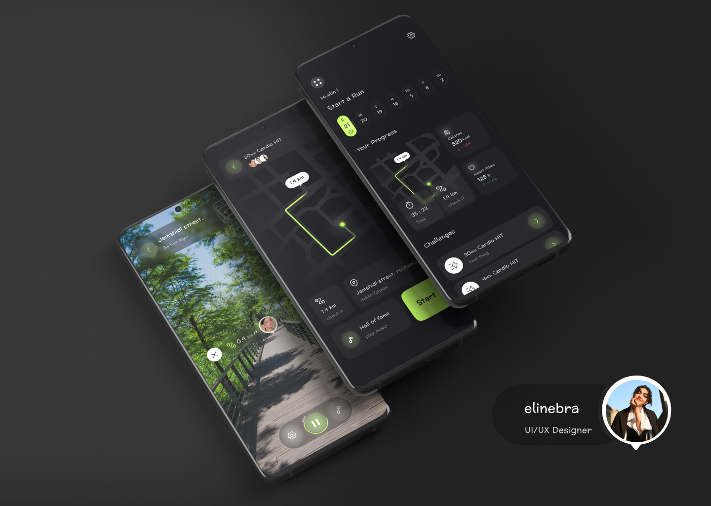 Running App app application concept app design design dribbbleshot running app ui ui designer uiconcept userinterface