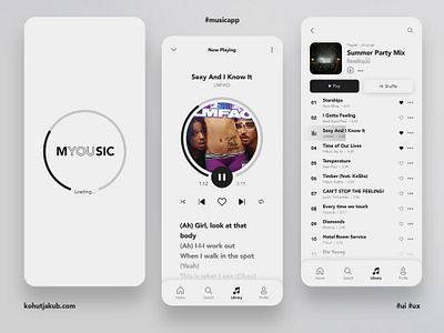 Music App UI/UX Design app art branding concept design figma graphic design music ui ux