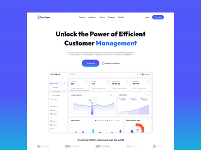 Synchron - POS Inventory Landingpage | First look design doradesign figma graphic design illustration itsrehanraihan landing page logo opacityauthor pos inventory rehan raihan ui ux