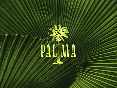 The Palma Pool Bar 2d 2d design brand brand design branding design graphic design hospitality logo logo design travel