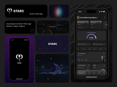STARC Smart Home App: Case Study automation illustration iot app iot solutions mobile app smart home app smart home automation ui design user experience
