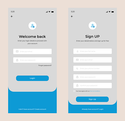 Sign In/Sign Up Page app design graphic design u ui ux