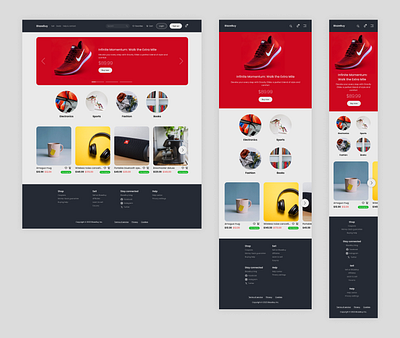 Ecommerce app 012 dailyui ecommerce navbar responsice ui web design website