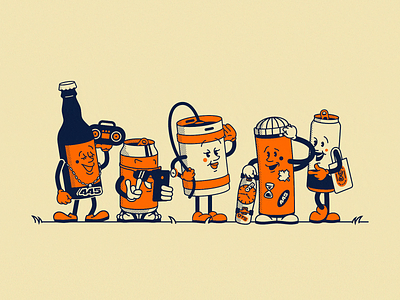 Molson Coors Quarter to Five animation beer can character illustration molson