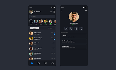 Messaging App Design app design messaging mobile ui