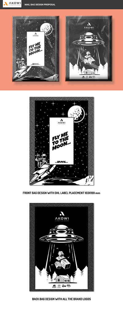 Creative Illustration Mail Bag Design brand design brand identity branding design illustration label design labeldesign visual identity