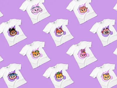 T Shirt with rockstar animals animal art baby boy children cute digital illustration for kids illustration illustration for children kawaii kids mom t shirt vector