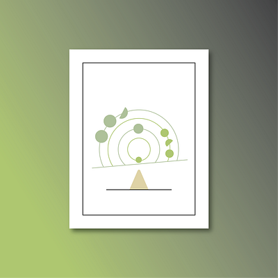 Tree-Collection-1-4 circle illustration line modern art print tree