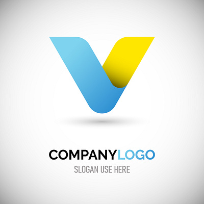 Modern Abstract V letter logo abstract logo branding colorful logo custom logo design graphic design illustration logo v letter logo vector