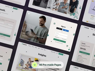 Lexend - Multi-Layout SaaS Template branding business design digital agency figma graphic design html5 lexend saas software template ui ux web design web development website wordpress