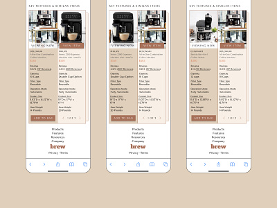 Progressive Web App Redesign with Product Comparison Feature