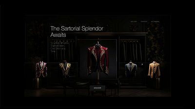 Tailor shop UI concept ai animation cloth clothing events luxury minimal parallax serif suits ui uidesign ux webdesign