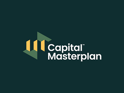 Capital Masterplan branding business capital design finance icon logo minimalist symbol vector